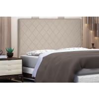 Cabeceira Dubai Para Cama Box Solteiro 90cm Suede - D'Rossi Bege - 4