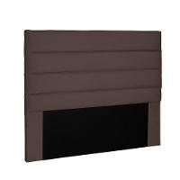 Cabeceira La Italiana Para Cama Box Casal 140 Cm Suede - D'rossi Cor Café - 1