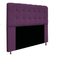 Cabeceira e Calçadeira Baú Mel 195 Cm King Size Roxo - 2