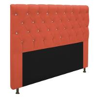 Cabeceira 160cm Queen Size com Strass Suede Terracota - 3