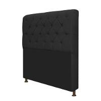 Cabeceira Lady e Recamier Ari 160 Cm Queen Size Suede Preto - 2