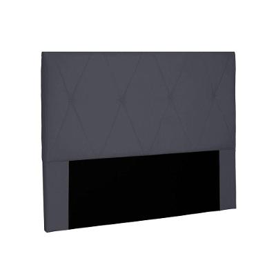 Cabeceira Aquilla Para Cama Box Queen 160cm Suede Cinza - D'Rossi