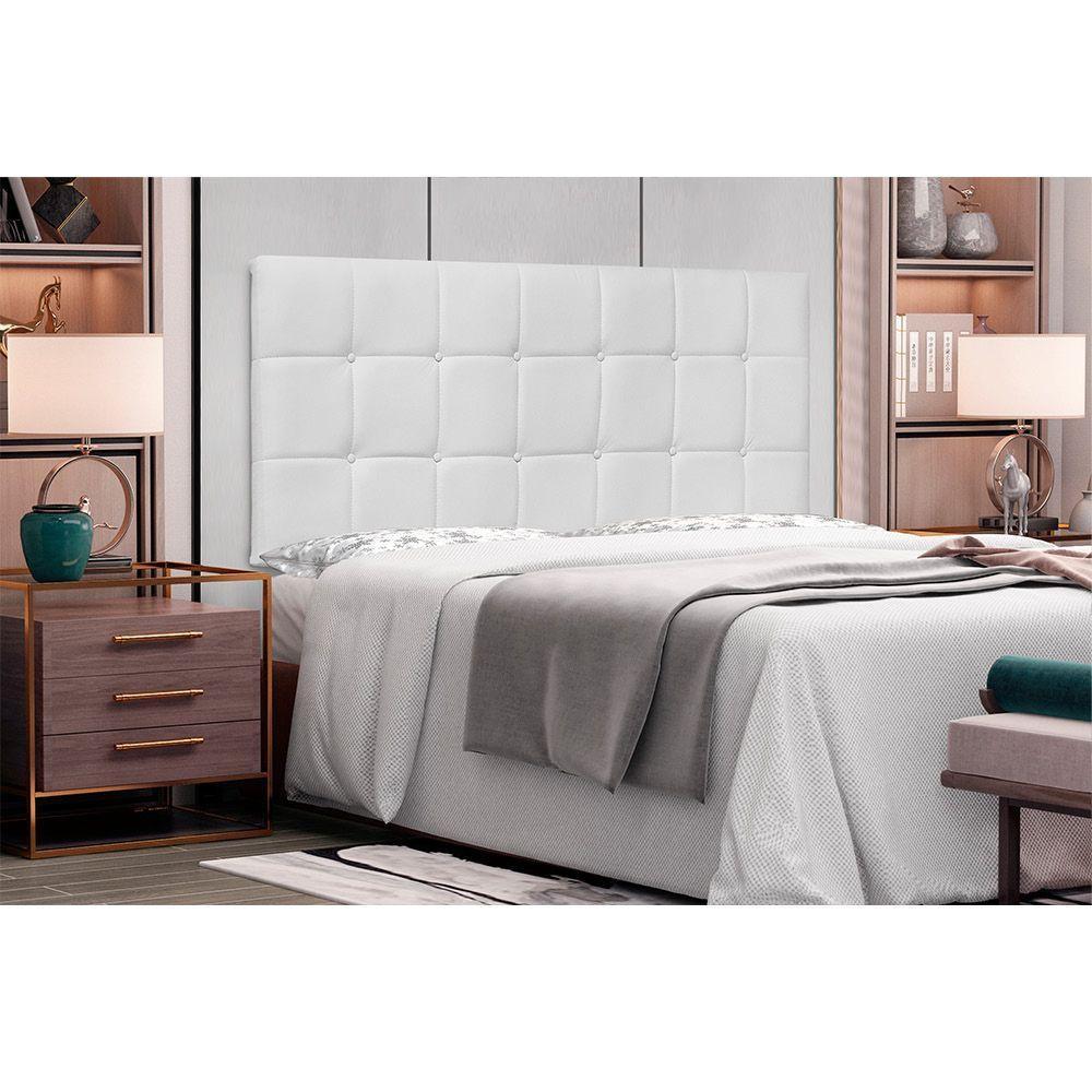 Cabeceira Painel Verona Queen 160cm Corino Branco - 4