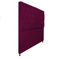 Cabeceira Sofia 140 Cm Casal Suede Bordô - 5
