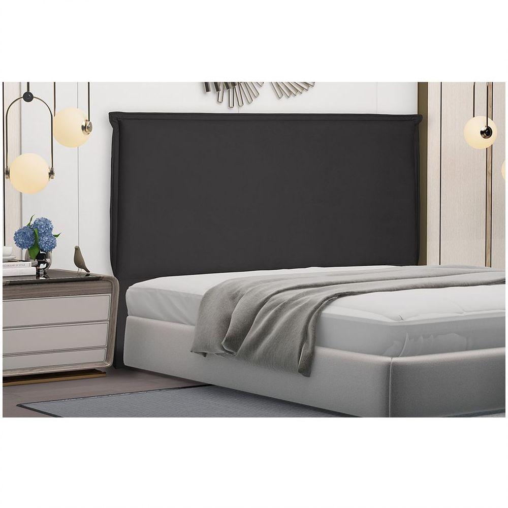 Cabeceira Garden Cama Box Solteiro 90Cm Preto - 4
