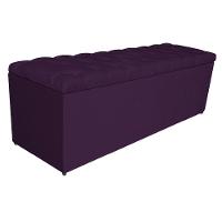 Kit Cabeceira e Calçadeira 195 Cm King Size Suede Roxo - 7