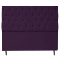 Kit Cabeceira e Calçadeira 195 Cm King Size Suede Roxo - 11