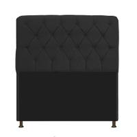 Cabeceira Lady e Recamier Ari 195 Cm King Size Preto - 6