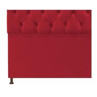 Cabeceira Sofia 140 Cm Casal Suede Vermelho - 2