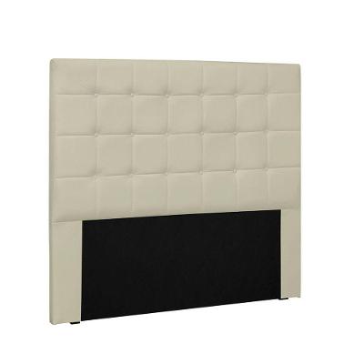Cabeceira Verona Cama Box Queen 160 Cm Corino Bege