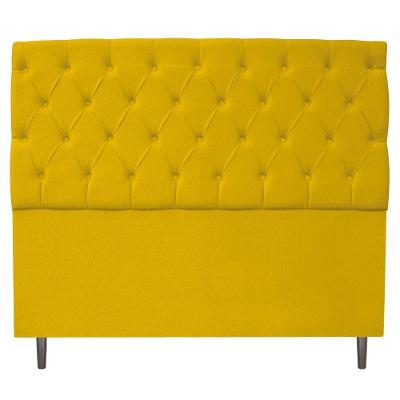 Cabeceira 195cm King Size Suede Amarelo