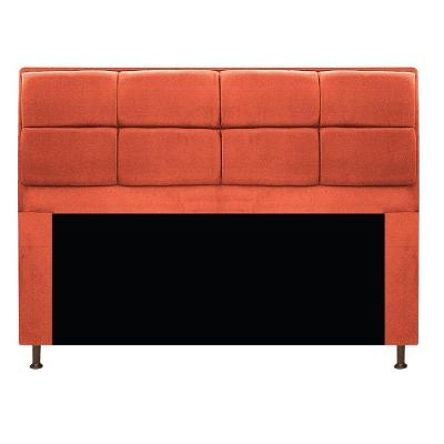Cabeceira Munique 195cm King Size Suede Terracota