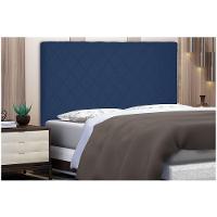 Cabeceira Dubai Para Cama Box Queen 160cm Suede Azul Marinho - D'Rossi - 4