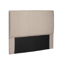 Cabeceira Arizona Cama Box Solteiro 90Cm Suede Bege - 1