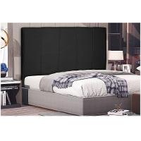 Cabeceira Arizona Cama Box Solteiro 90Cm Suede Preto - 4
