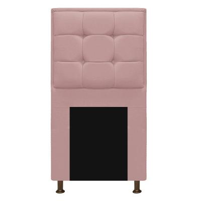 Cabeceira Copenhague 90cm Solteiro Suede Rosê