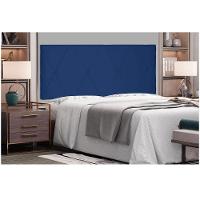 Cabeceira Aquilla Cama Box Queen 160 Cm Suede Azul Marinho - 4