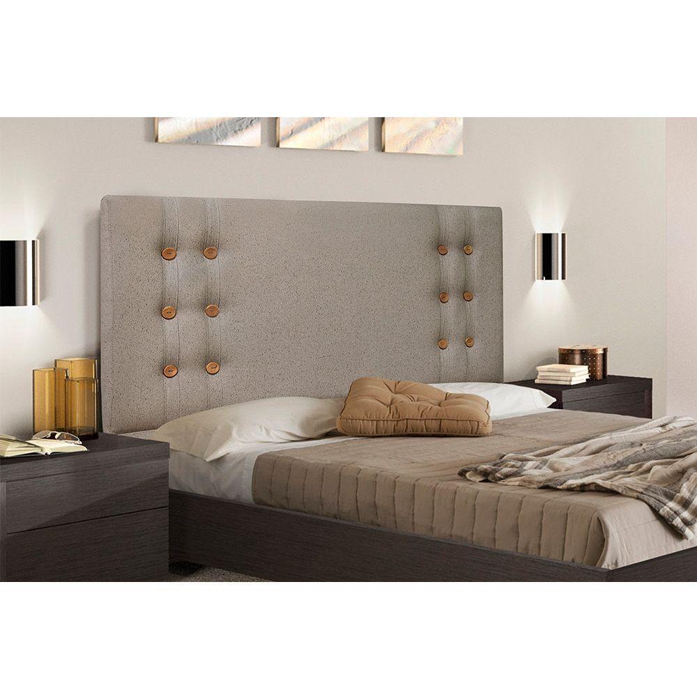 Cabeceira Gênova Para Cama Box Casal 140 Cm Linho - D'rossi Cor Areia - 4
