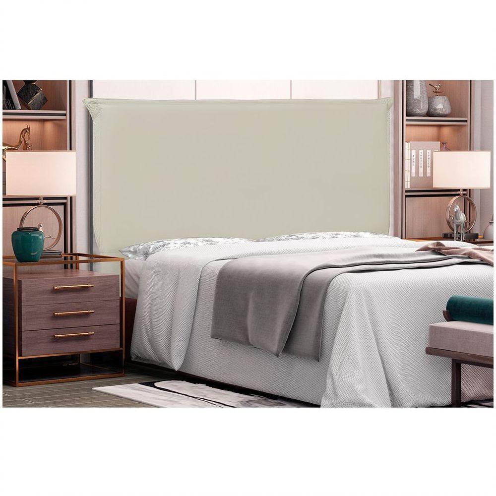 Cabeceira Garden Cama Box Solteiro 90Cm Corino Bege - 4