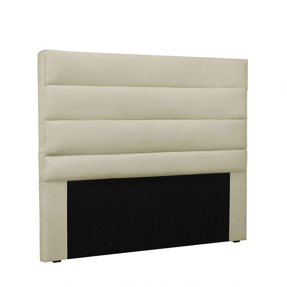Cabeceira La Italiana Para Cama Box Queen 160 Cm Corino Bege - D'rossi - 1