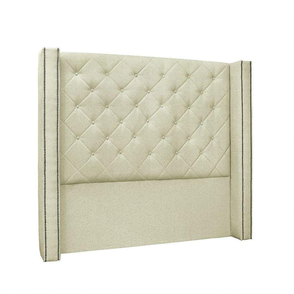 Cabeceira Vicenza Cama Box Queen 160 Cm Linho Rustico - 1