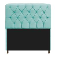 Cabeceira Lady e Recamier Félix 160 Cm Queen Size Azul - 11