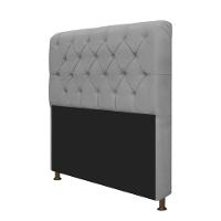 Cabeceira Lady e Recamier Ari 160 Cm Queen Size Suede Cinza - 3