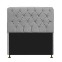 Cabeceira Lady e Recamier Ari 160 Cm Queen Size Suede Cinza - 6
