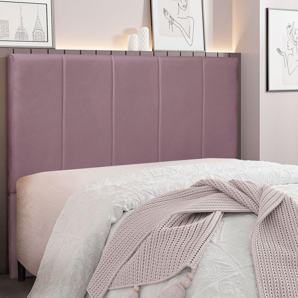 Cabeceira Queen 1,60m Ravenna Veludo - Pallazio Cor Uva - 4