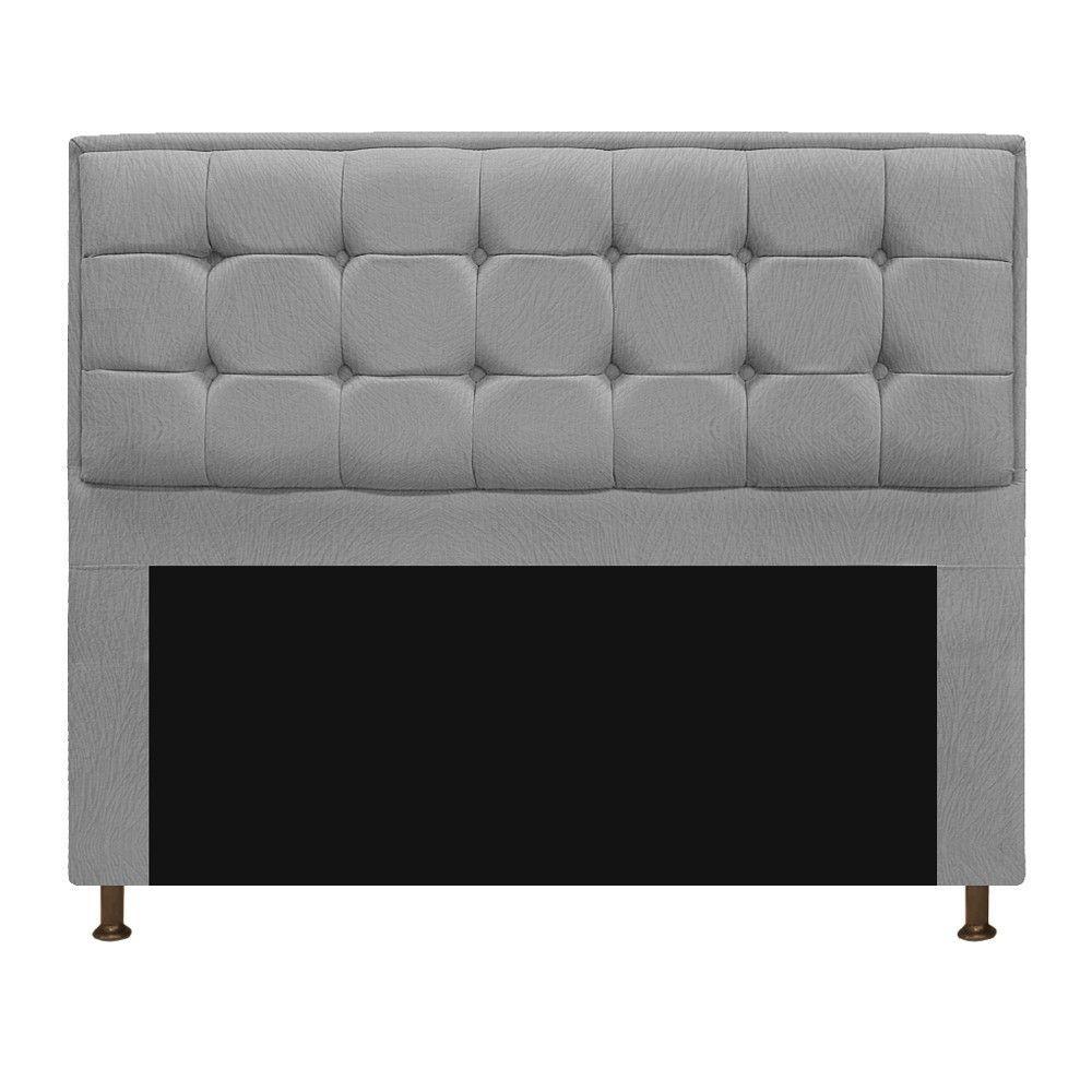 Cabeceira Copenhague 160cm Queen Size Suede Cinza - 3
