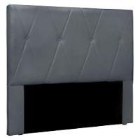 Cabeceira Solteiro 0,90m Aquilla Veludo - Pallazio Cinza Chumbo - 1
