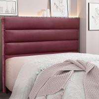 Cabeceira Queen 1,60m La Italiana Veludo Vinho - Pallazio - 4