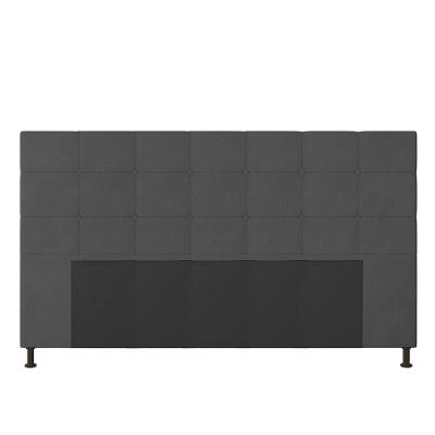 Cabeceira Cama Box King 195cm Suede Grafite