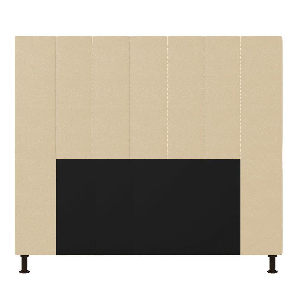Cabeceira Cama Box Casal 140cmino Bege - 1