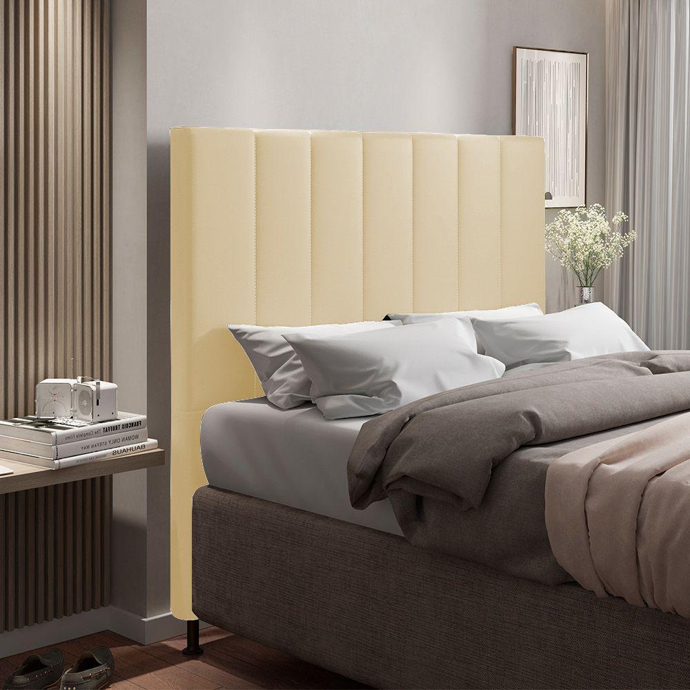 Cabeceira Cama Box Casal 140cmino Bege - 3