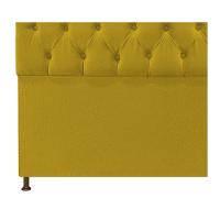 Cabeceira Sofia 195 Cm King Size Suede Amarelo - 3