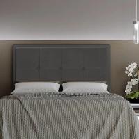 Cabeceira Ametista Cama Box Casal 140cm Suede Grafite - 3