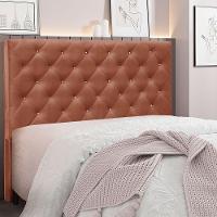 Cabeceira Casal 1,40m Tânia Veludo Cobre - 4