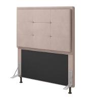 Cabeceira Onix Cama Box Solteiro 90cm Suede Bege - 1