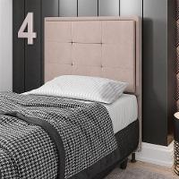 Cabeceira Onix Cama Box Solteiro 90cm Suede Bege