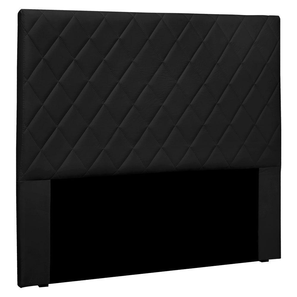 Cabeceira Queen 1,60m Esmeralda Veludo - Pallazio Preto - 1