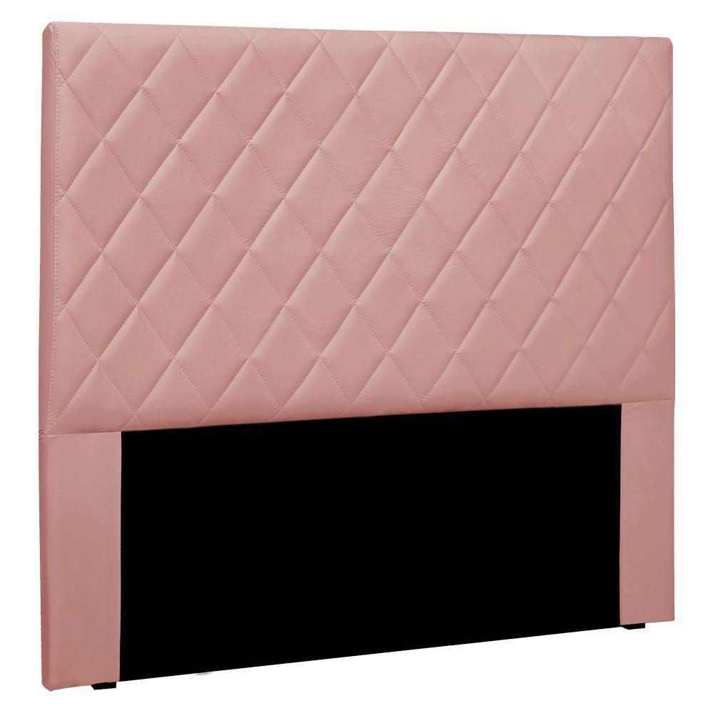 Cabeceira Queen 1,60m Esmeralda Veludo - Pallazio Rosa - 1