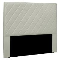 Cabeceira Casal 1,40m Esmeralda Veludo Cinza Prata - Pallazio - 1