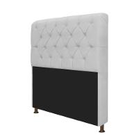 Cabeceira Lady e Recamier Ari 195Cm King Size Suede Branco