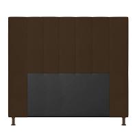 Cabeceira Cama Box Casal 140cm Suede Marrom - 3