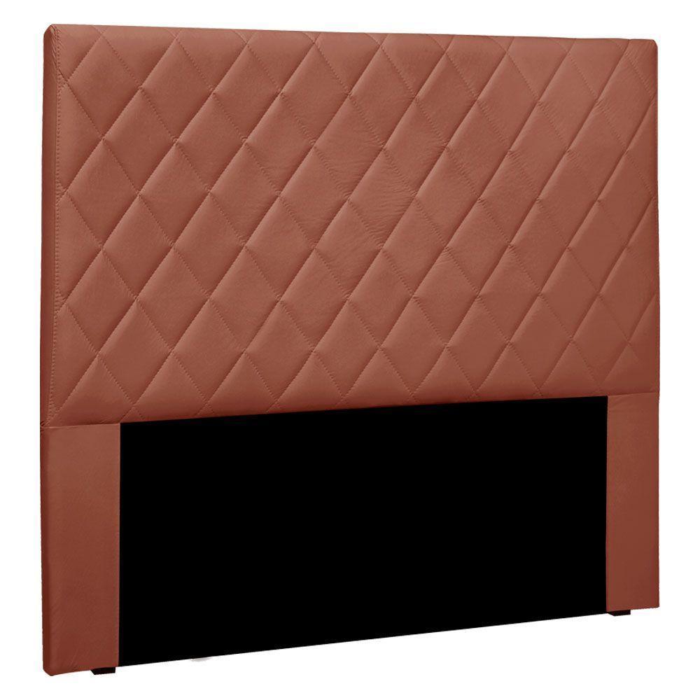 Cabeceira Queen 1,60m Esmeralda Veludo - Pallazio Cobre - 1