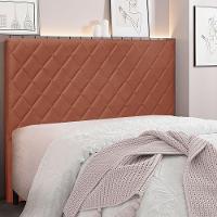 Cabeceira Queen 1,60m Esmeralda Veludo - Pallazio Cobre - 7