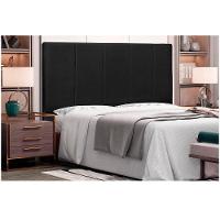 Cabeceira Arizona Cama Box Solteiro 90Cm Corino Preto - 13