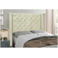 Cabeceira Vicenza Cama Box Solteiro 90Cm Linho Rustico - 4