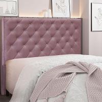 Cabeceira Queen 1,60m Tânia Veludo Uva - Pallazio - 4